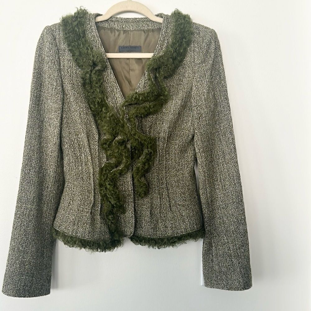 Alberta Ferretti Women’s Tweed Vintage Blazer 6